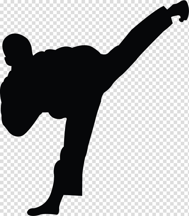 World Taekwondo Martial arts Sport Karate, Karate Silhouette transparent background PNG clipart