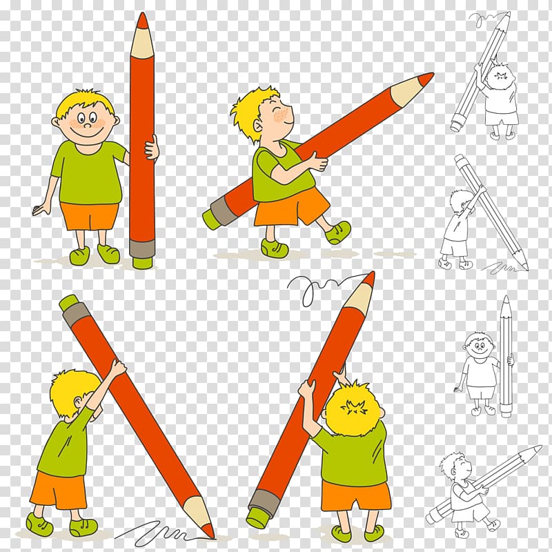 School Painting , Children painted transparent background PNG clipart