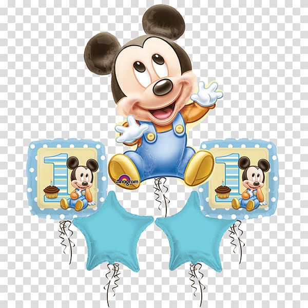 Mickey Mouse Minnie Mouse Balloon Infant Baby shower, mickey mouse transparent background PNG clipart