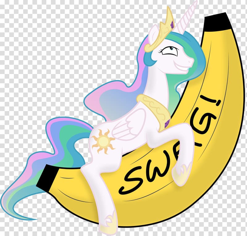 Banana Pony Equestria Princess Cadance Princess Celestia, banana transparent background PNG clipart