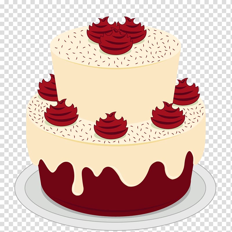 Birthday cake Red velvet cake Wedding cake Chocolate cake Sugar cake, wedding cake transparent background PNG clipart