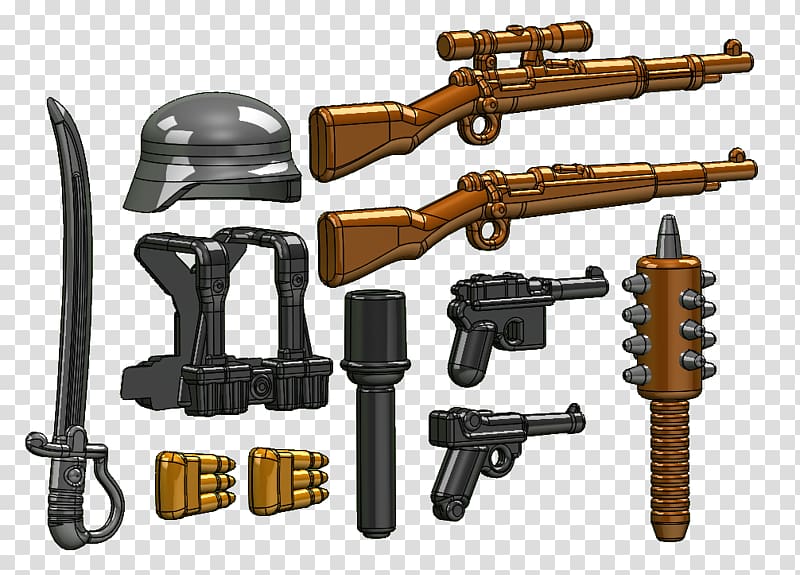 First World War Weapon BrickArms Gun LEGO, empty basket transparent background PNG clipart