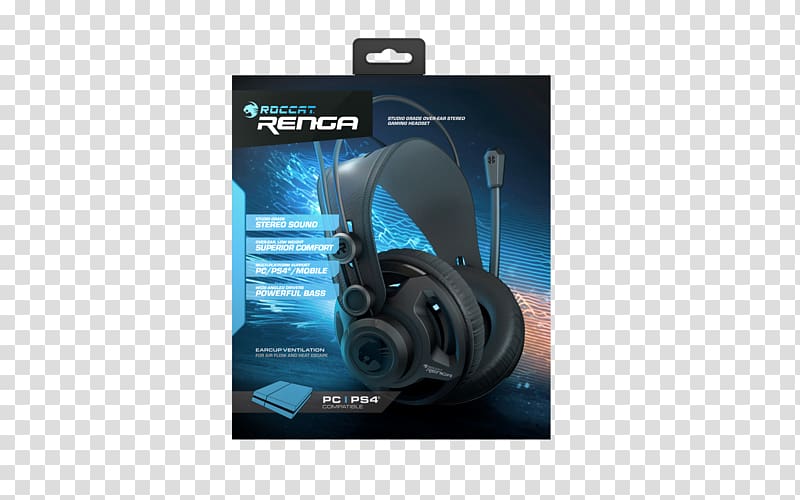 ROCCAT Renga Headphones Audio Gamer, headphones transparent background PNG clipart
