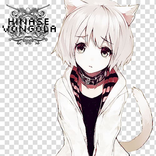 Catgirl Anime Drawing, Manga boy transparent background PNG clipart