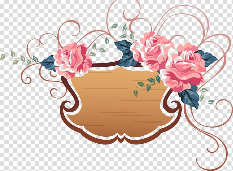 , floral corner transparent background PNG clipart