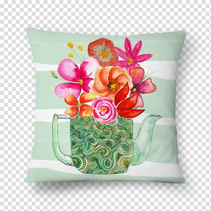 Towel Cushion Paper Mug Poster, flor aquarela transparent background PNG clipart