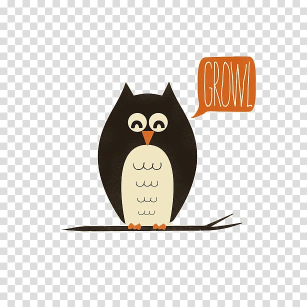 Tawny owl Bird Drawing Illustration, Cartoon Owl transparent background PNG clipart