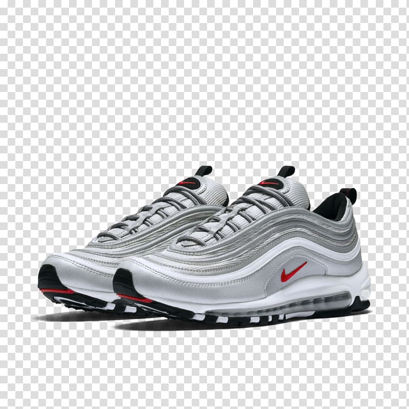 Nike Air Max 97 Silver bullet Shoe, nike transparent background PNG clipart