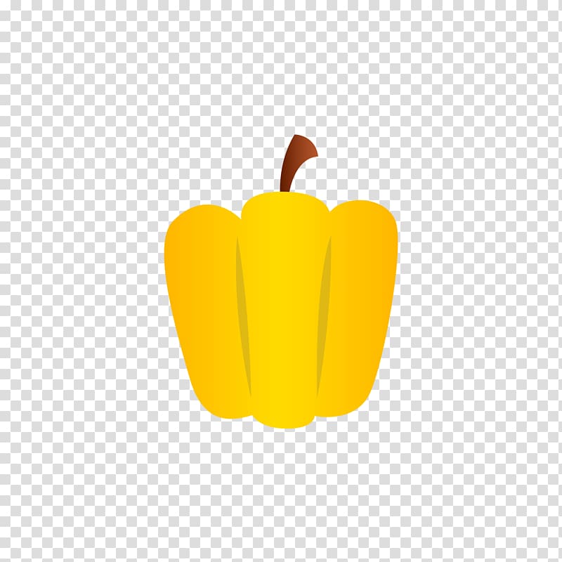 Bell pepper Yellow Chili pepper, Yellow pepper transparent background PNG clipart