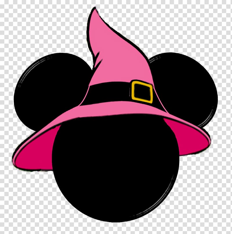 pink witch clip art