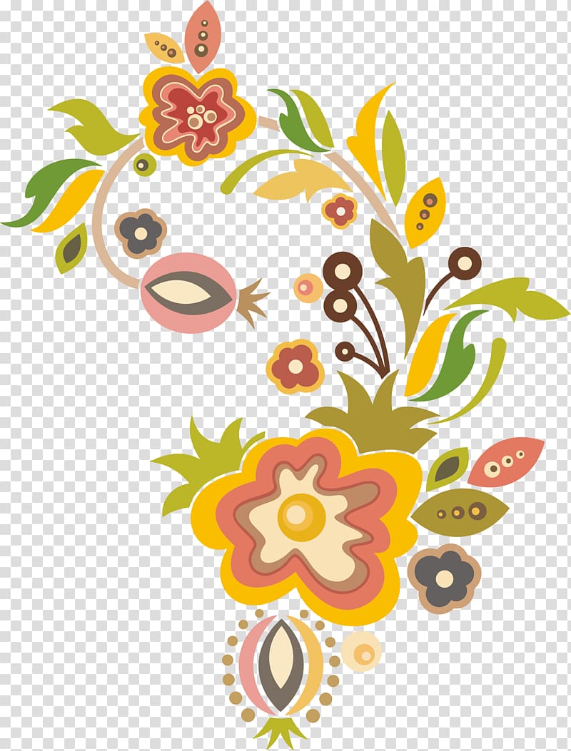 Floral design , Dream colorful flowers transparent background PNG clipart