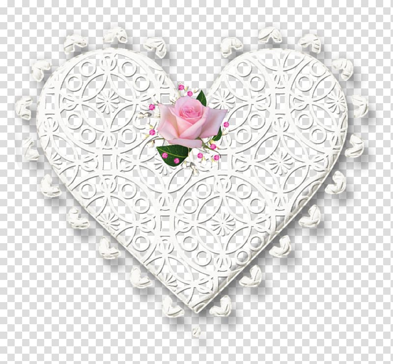 Lace Digital art, Heart lace transparent background PNG clipart