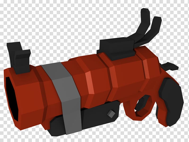 Team Fortress 2 Blockland Weapon Video game Gun, low poly transparent background PNG clipart