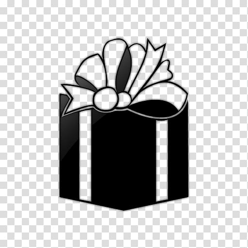 Gift Computer Icons Box Black and white , Icons Gift Box For Windows transparent background PNG clipart