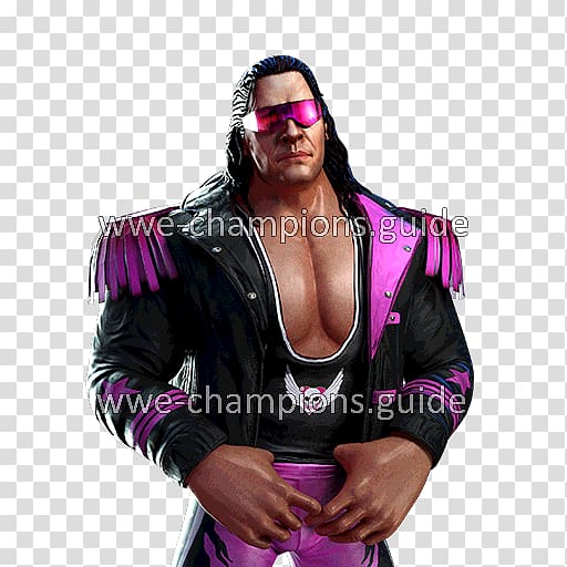 WWE Champions, Free Puzzle RPG Game WWE Championship Clash of Champions (2016) Video game, Bret Hart transparent background PNG clipart