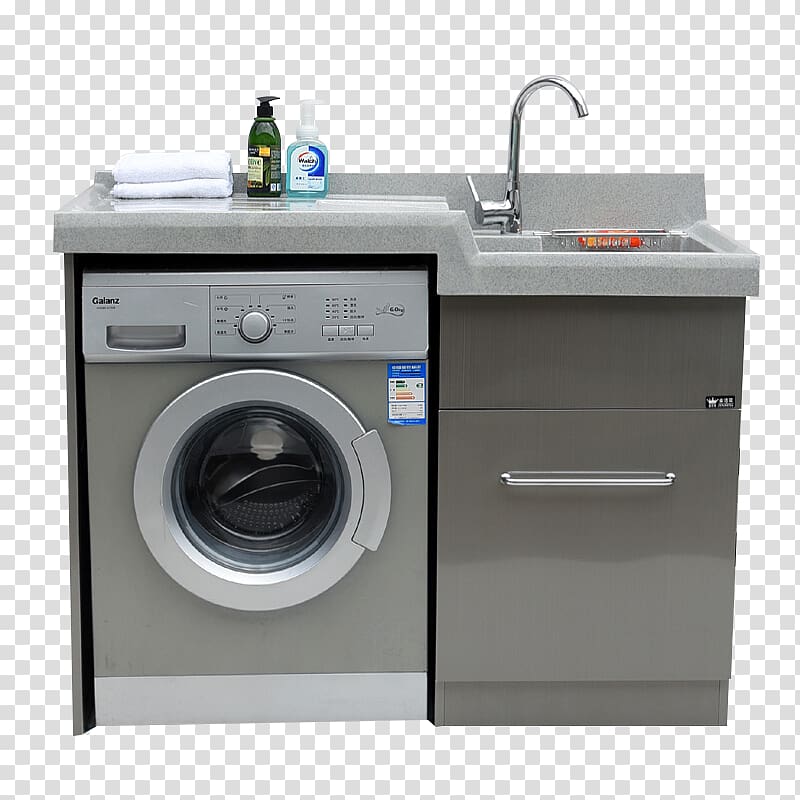 Washing machine Laundry Furniture Clothing Designer, Washing machines and washing cabinet furniture transparent background PNG clipart