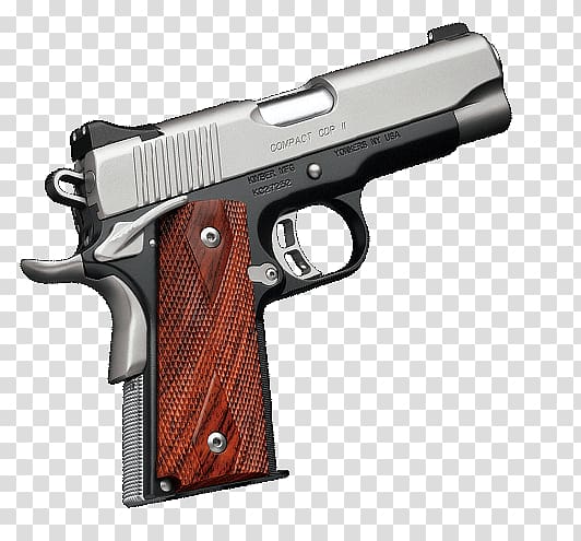 Kimber Manufacturing Kimber Custom .45 ACP Firearm Pistol, Confirmed Sight transparent background PNG clipart