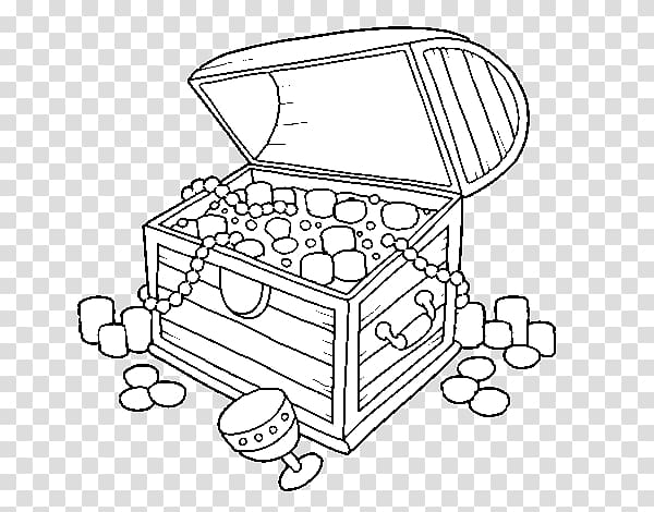 Buried treasure Coloring book Treasure Chest Treasure map, El Cofre De La Abuela transparent background PNG clipart