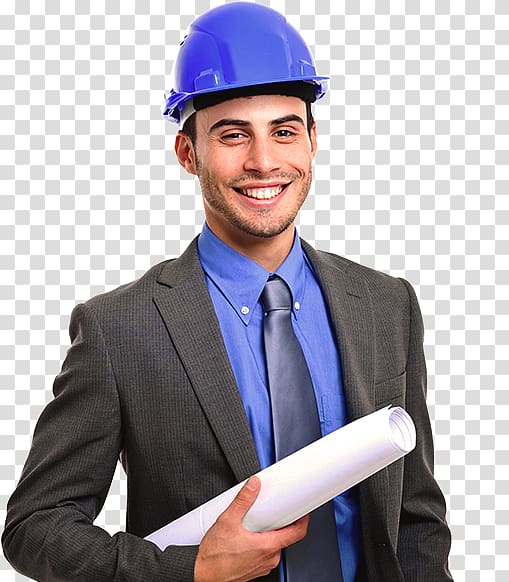 man wearing blue hardhat holding plan paper, Civil Engineering , civil engineering transparent background PNG clipart