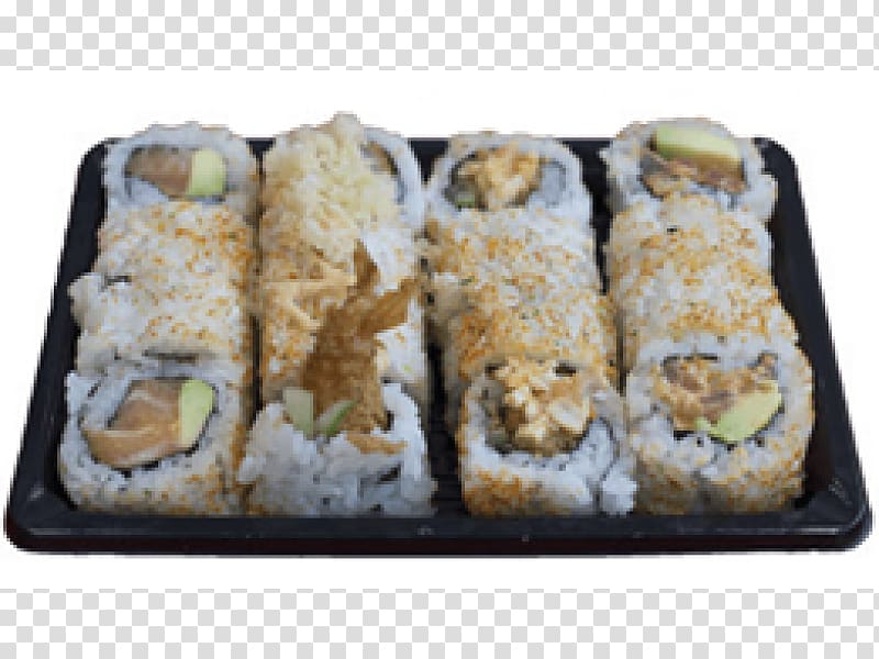 California roll Gimbap Ekiben Sushi 07030, corner box transparent background PNG clipart