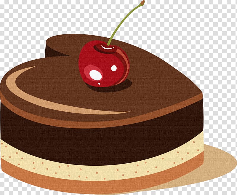 Flourless chocolate cake Chocolate truffle Sachertorte, cake transparent background PNG clipart