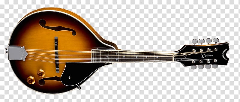 Dean Electric mandolin Sunburst Fingerboard, electric guitar transparent background PNG clipart