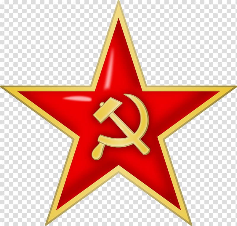 Red Alert logo, Soviet Union Communist symbolism Hammer and sickle Communism, red star transparent background PNG clipart