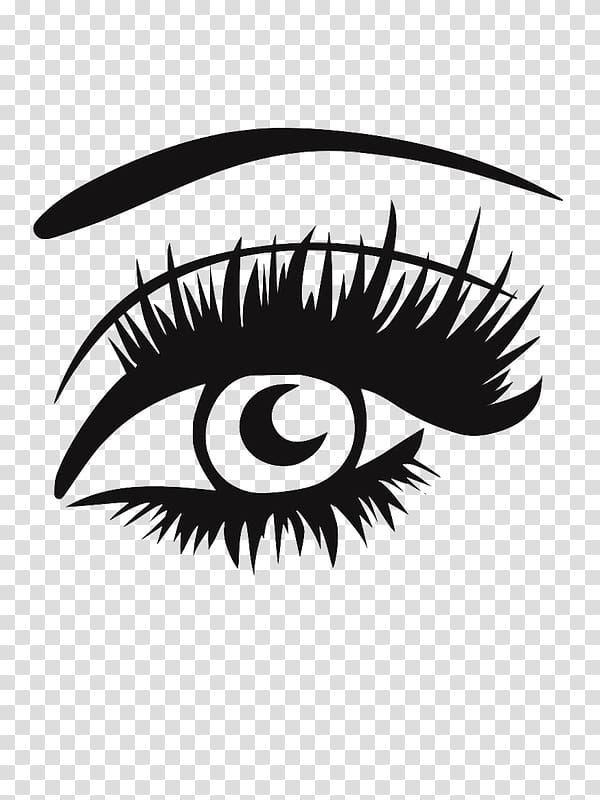 human eye sketch, Eyelash extensions Cosmetics, eyelashes transparent background PNG clipart