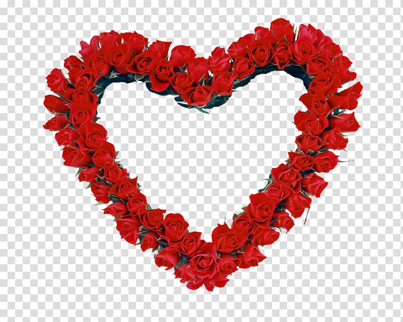 Frames Rose Heart , HEART FLOWER transparent background PNG clipart ...