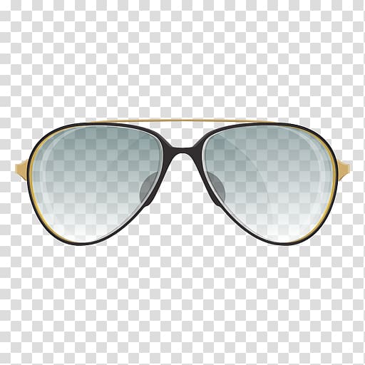 wayfarer sunglasses illustration, Aviator sunglasses Goggles Eyewear, cartoon sunglasses transparent background PNG clipart