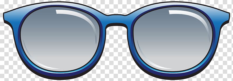 blue framed Wayfarer-style eyeglasses, Goggles Sunglasses , Blue Sunglasses transparent background PNG clipart