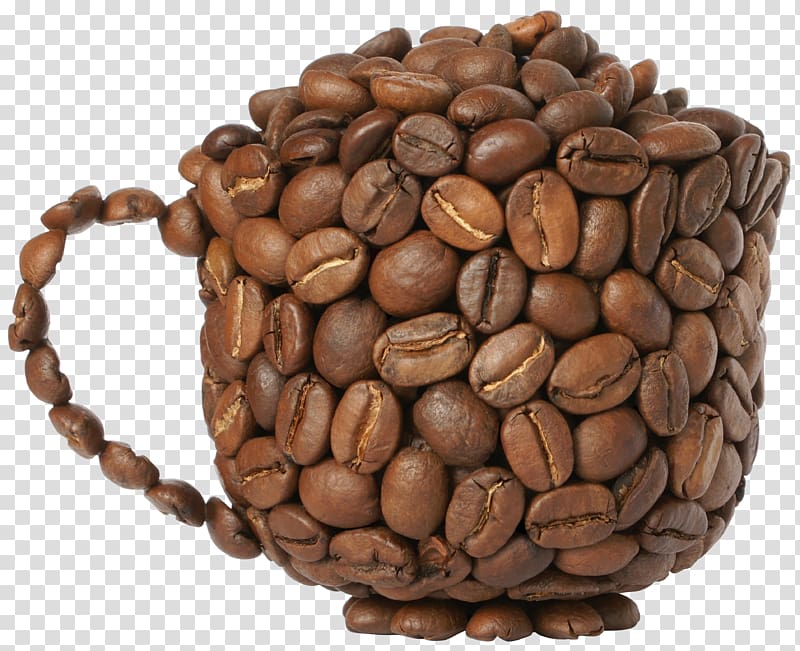 Jamaican Blue Mountain Coffee Papua New Guinea Single-origin coffee Coffee production in Indonesia, Coffee Pot of Coffee Beans , coffee beans shaped like a coffee cup transparent background PNG clipart
