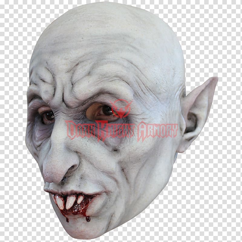 Nosferatu Don Post Mask Costume Count Dracula, mask transparent background PNG clipart
