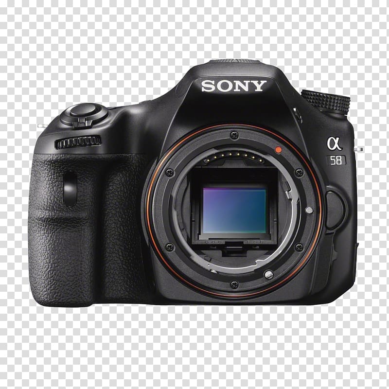 Sony Alpha 58 Sony α3000 Sony SLT camera Digital SLR, Camera transparent background PNG clipart