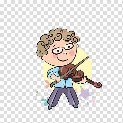 Classmate Stationery , Hand-painted violin of the little boy transparent background PNG clipart