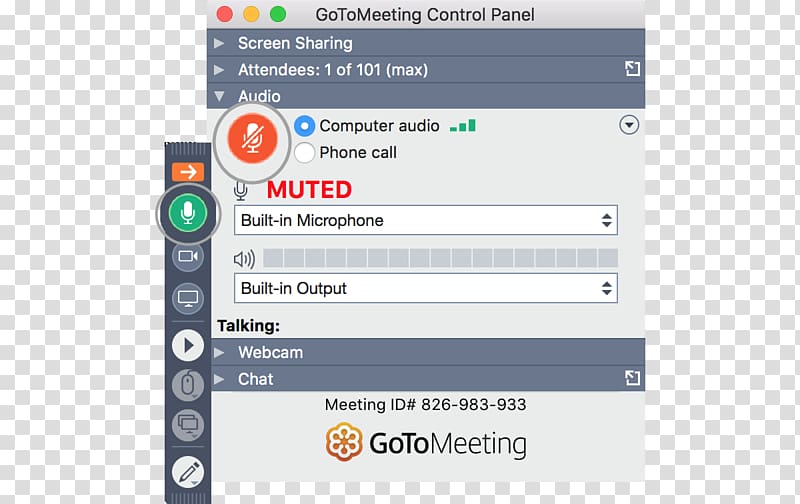 GoToMeeting Desktop sharing Menu bar, Menu transparent background PNG clipart