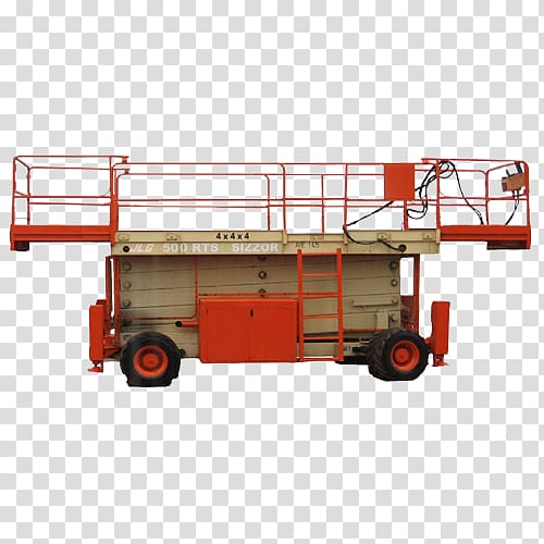 JLG Industries Aerial work platform Elevator Truck Crane, transparent background PNG clipart