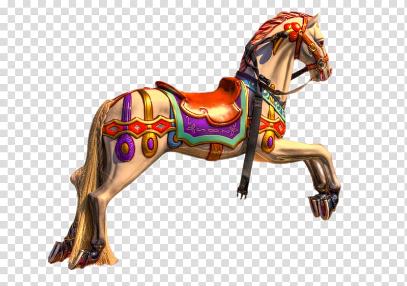 Santa Monica Pier Horse Carousel , Creative Pegasus statue transparent background PNG clipart