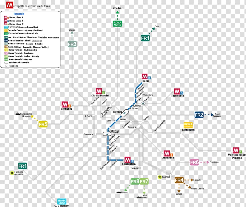 Rapid transit Line C Rome Toulouse Metro Line B Ligne C du réseau de transports en commun de Toulouse, map transparent background PNG clipart