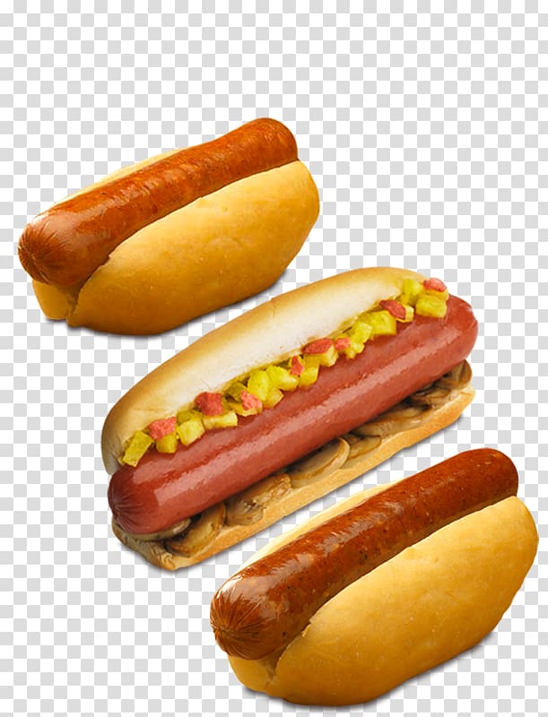 Sausage sandwich Chicago-style hot dog, Sausage Sandwich transparent background PNG clipart