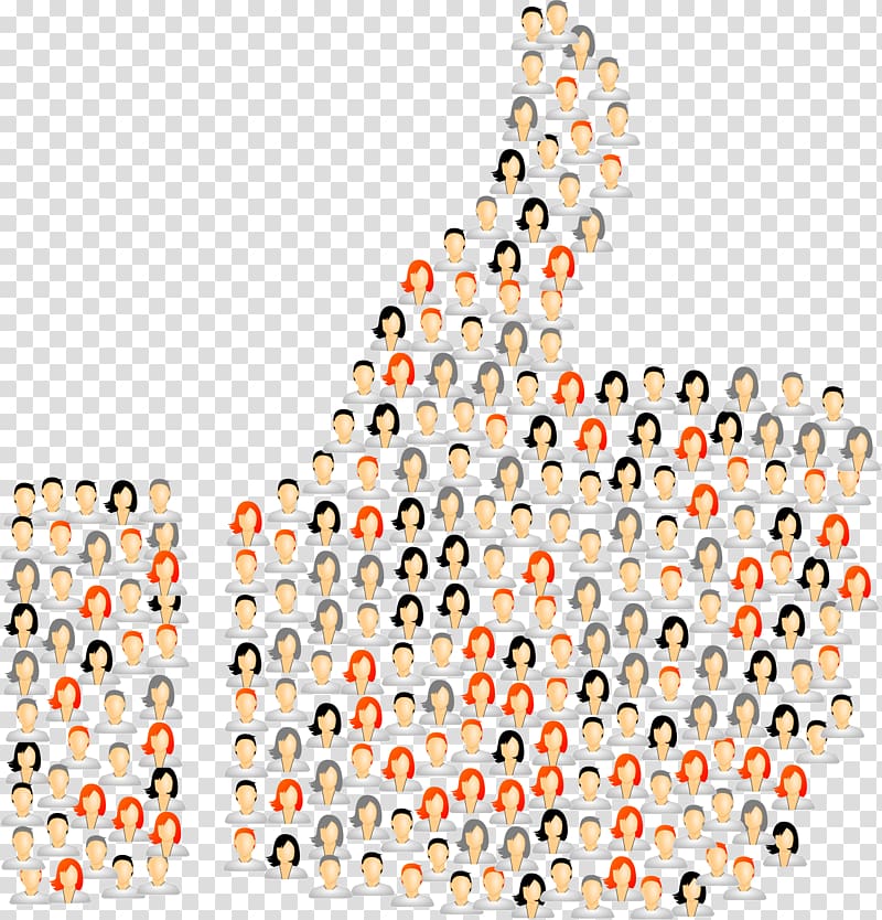 Social media Thumb signal Information, people of different gestures transparent background PNG clipart