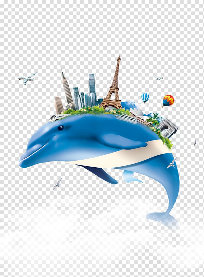 Creativity Poster Service Freight transport Sales, dolphin transparent background PNG clipart