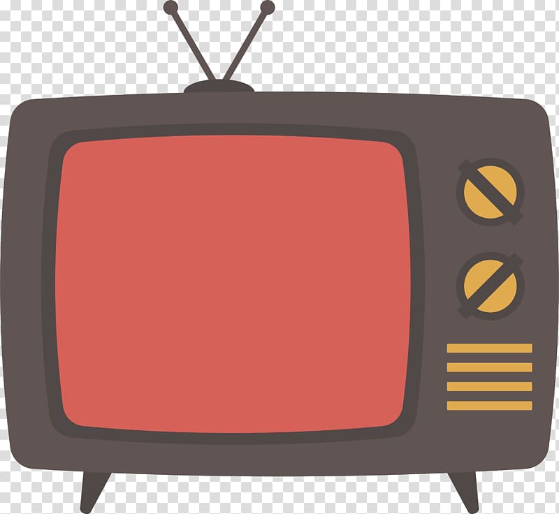 CRT TV illustration, Television set , Retro Old antenna TV set transparent background PNG clipart