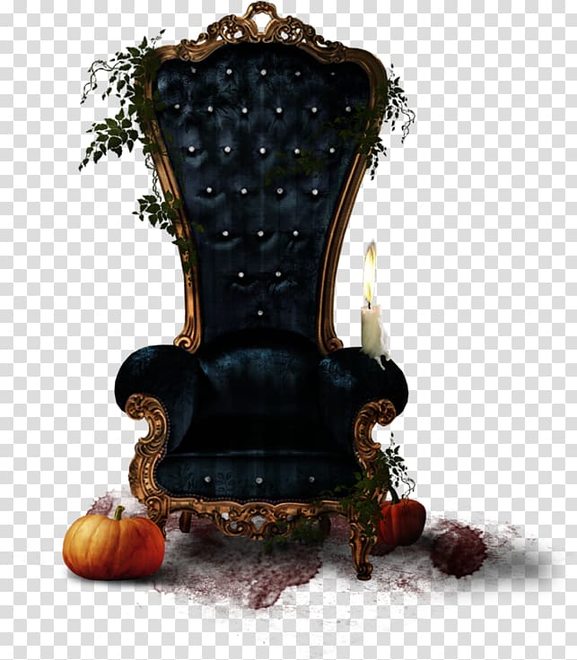 Black And Brown Armchair Vampire European Style Throne Of