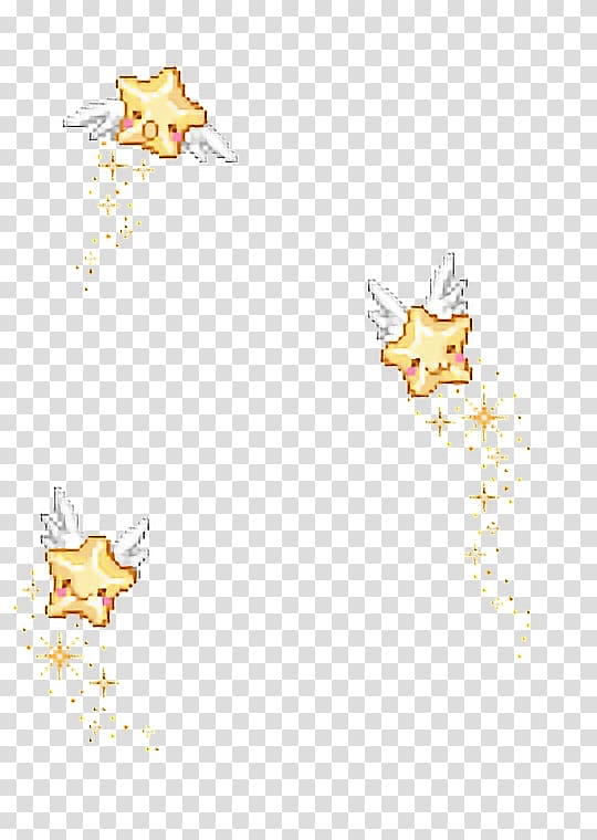 Pixel art Star, star transparent background PNG clipart