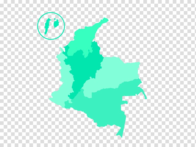 Departments of Colombia Map Silhouette, map transparent background PNG clipart