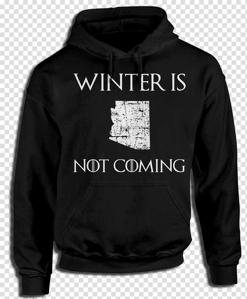 Hoodie T-shirt Jacket Bluza, winter is coming transparent background PNG clipart