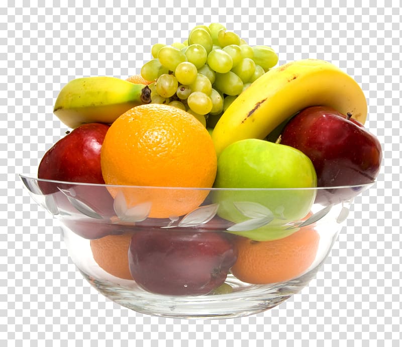 bunch of fruit in bowl, Fruit salad Snow cone Bowl , The fruit in the glass bowl transparent background PNG clipart