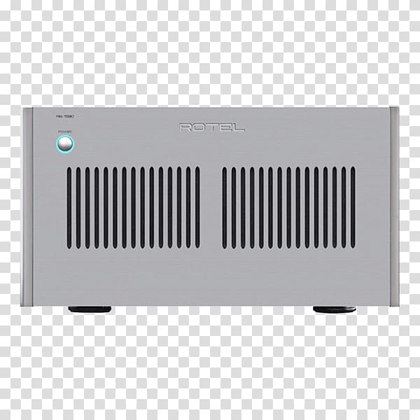 Audio power amplifier Rotel AV receiver Home Theater Systems, stereo crown transparent background PNG clipart