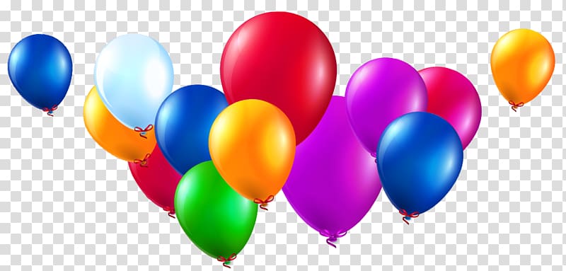 Toy balloon Birthday Party, balao dourado transparent background PNG clipart